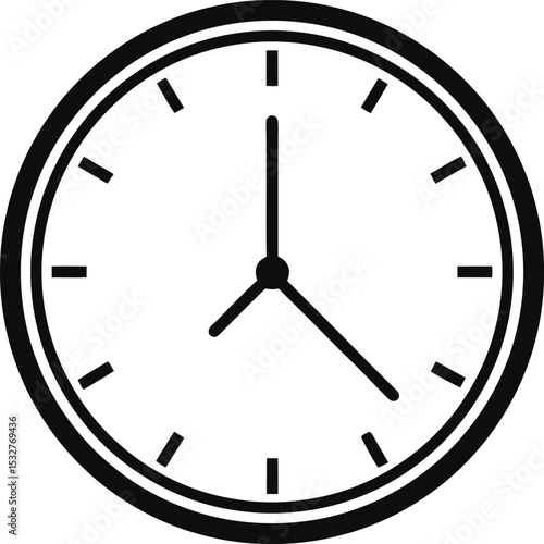 A collection of stylized clock icons and designs, featuring various modern and abstract representations of timepieces with clean lines and diverse color schemes