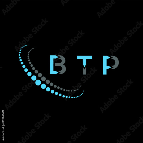 BTP letter logo abstract design. BTP unique design. BTP.