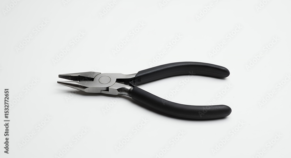 Needle nose pliers tool close up Needle nose pliers tool close up