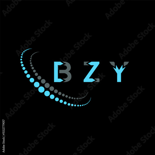 BZY letter logo abstract design. BZY unique design. BZY.