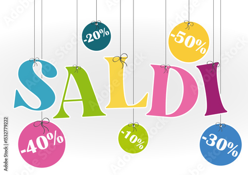 SALDI SCRITTA COLORATA
