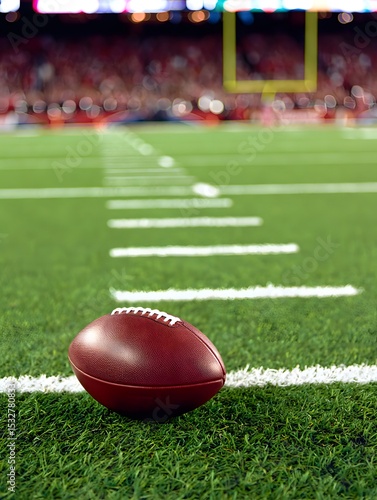 american football on the field