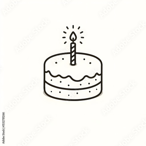 Chocolate birthday cake with candles, a sweet vector illustration perfect for celebrating any happy occasion