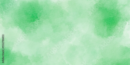 Green watercolor background texture vector.