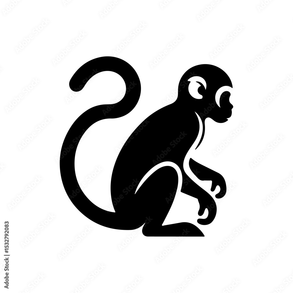 Obraz premium monkey silhouette