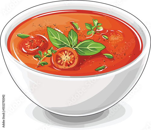 tomato soup with basil