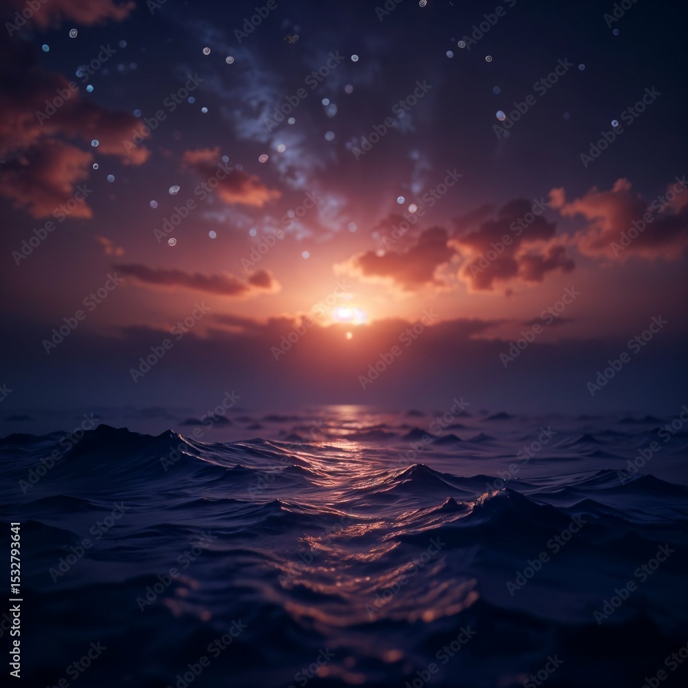 Fototapeta premium sunset over the sea
