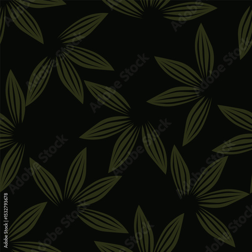 Vintage floral seamless pattern. Trendy painted flower background. Repeating floral patter

