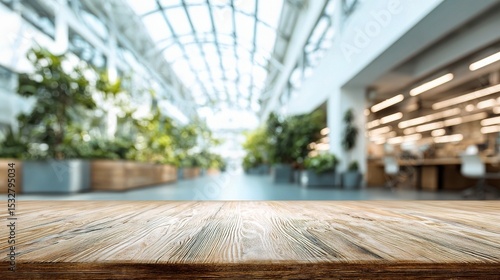 Wallpaper Mural Spacious Modern Office Atrium with Natural Light and Greenery Torontodigital.ca