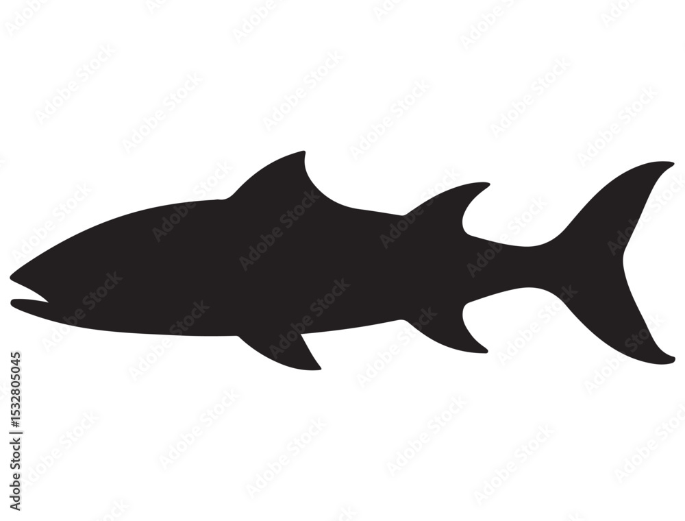 Fototapeta premium FISH SILHOUETTE