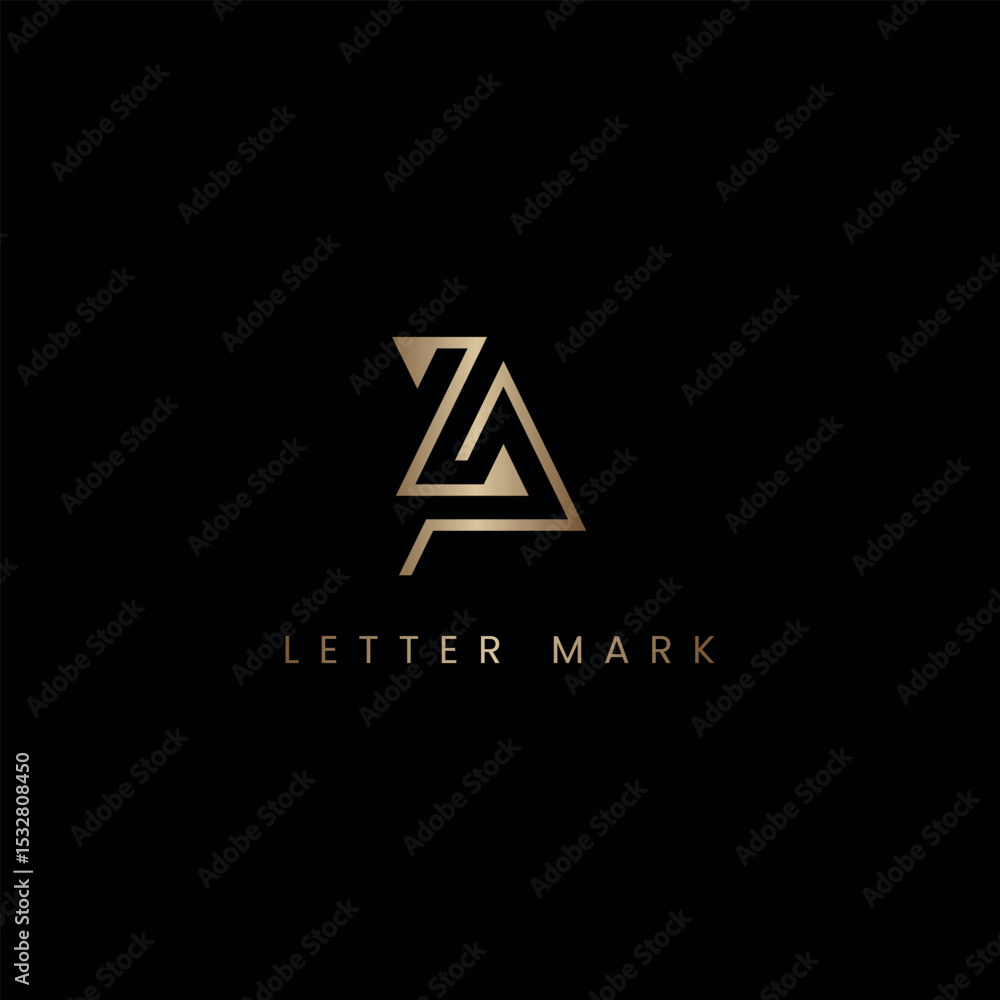 Luxury ZP PZ Monogram Logo Design, Elegant Lettermark Logo Template. Luxury ZP PZ Monogram Logo Design, Elegant Lettermark Logo Template.