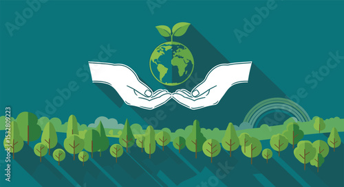 Protecting The Earth With Conservation Planting And Ecological Environment Protection And Preservation