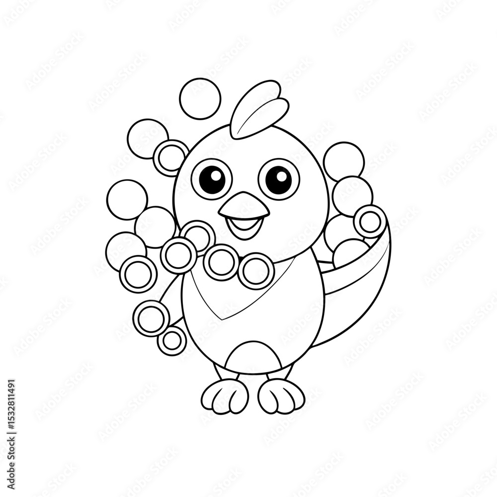 Printable Chick Popping Out of a Cupcake Outline Printable Chick Popping Out of a Cupcake Outline