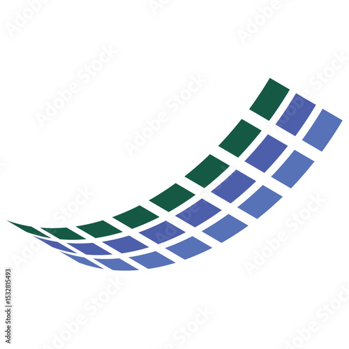 Abstract Technology Digital Wave Curve Logo for Modern Business