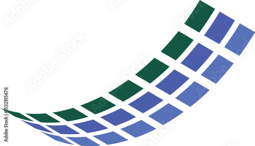 Abstract Technology Digital Wave Curve Logo for Modern Business