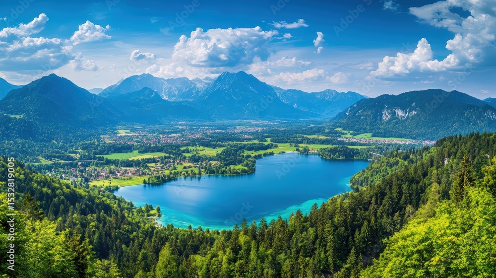 Fototapeta premium mountain lake in the alps