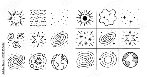 Cosmic Timeline Icons