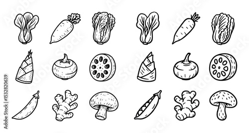 Oriental Cuisine Icons