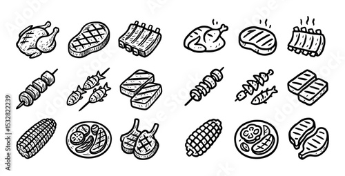 BBQ Icons Grid