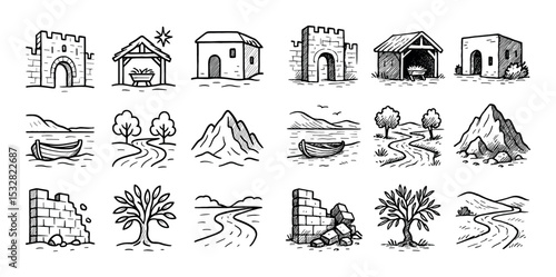 Biblical Locations Icons