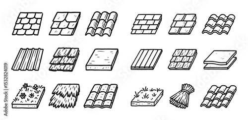 Roof Material Icons