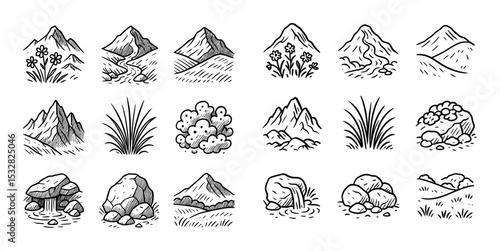 Spring Mountain Icons