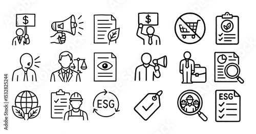 Corporate Accountability Icons