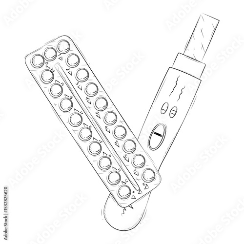 Composition of contraceptive birth control pills and negative pregnancy or ovulation test⁠
