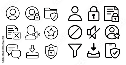 Privacy Settings Icons