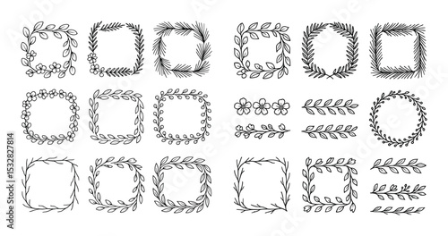 Botanical Frame Icons