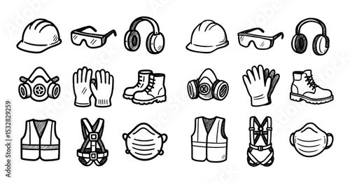 Safety Equipment Icons