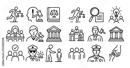 Sociological Jurisprudence Icons