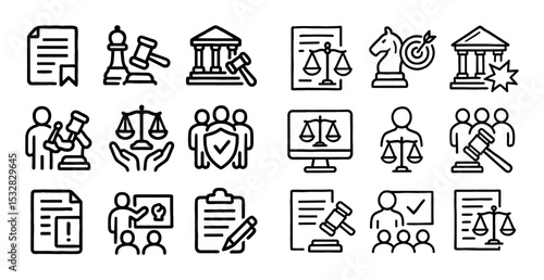 Legal Advocacy Icons