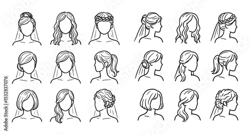 Bridal Hairstyles Icons