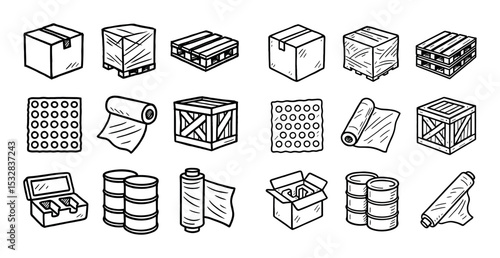 Packaging Materials Icons