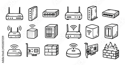 Networking Gear Icons