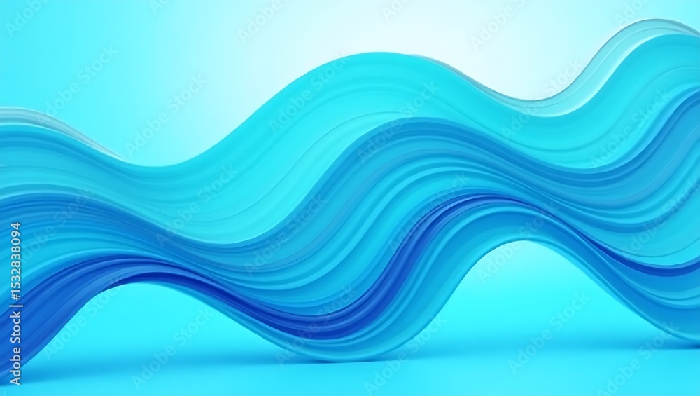 Fototapeta premium Abstract Blue Wave Background for Modern Design Background image