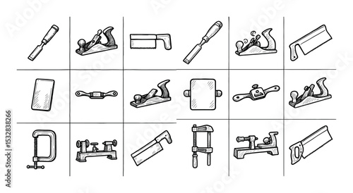 Woodworking Tool Icons