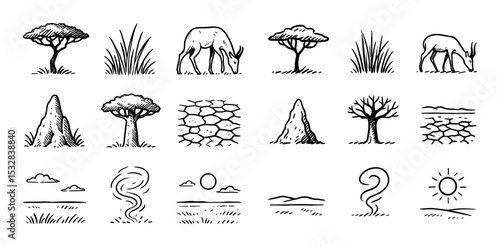 Savanna Icons Grid