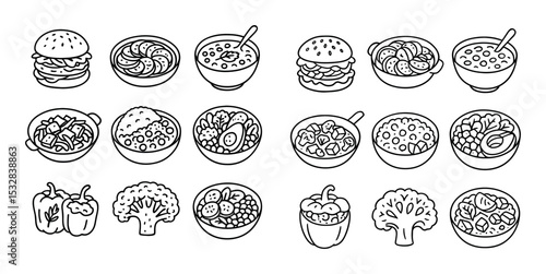 Vegan Dish Icons