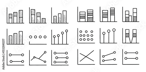 Hand-Drawn Chart Icons