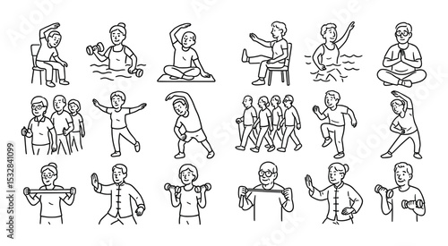 Senior Fitness Icons