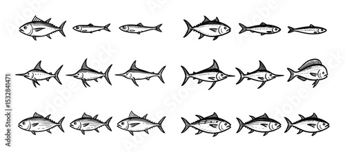 Pelagic Fish Icons