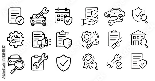 Warranty Services Icons