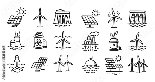 Renewable Energy Icons