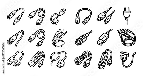 Cable Connector Icons