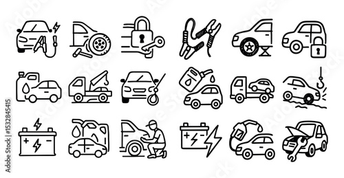 Roadside Assistance Icons