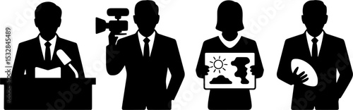 Business Professional Job Roles Speaker Cameraman Meteorologist Athlete