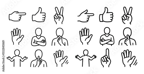Gestural Icons Grid