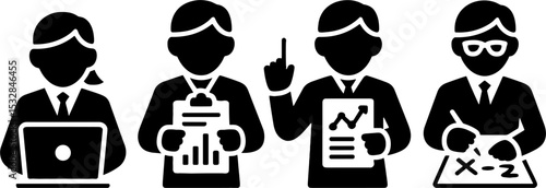 Business People Presentation Report Analysis Chart